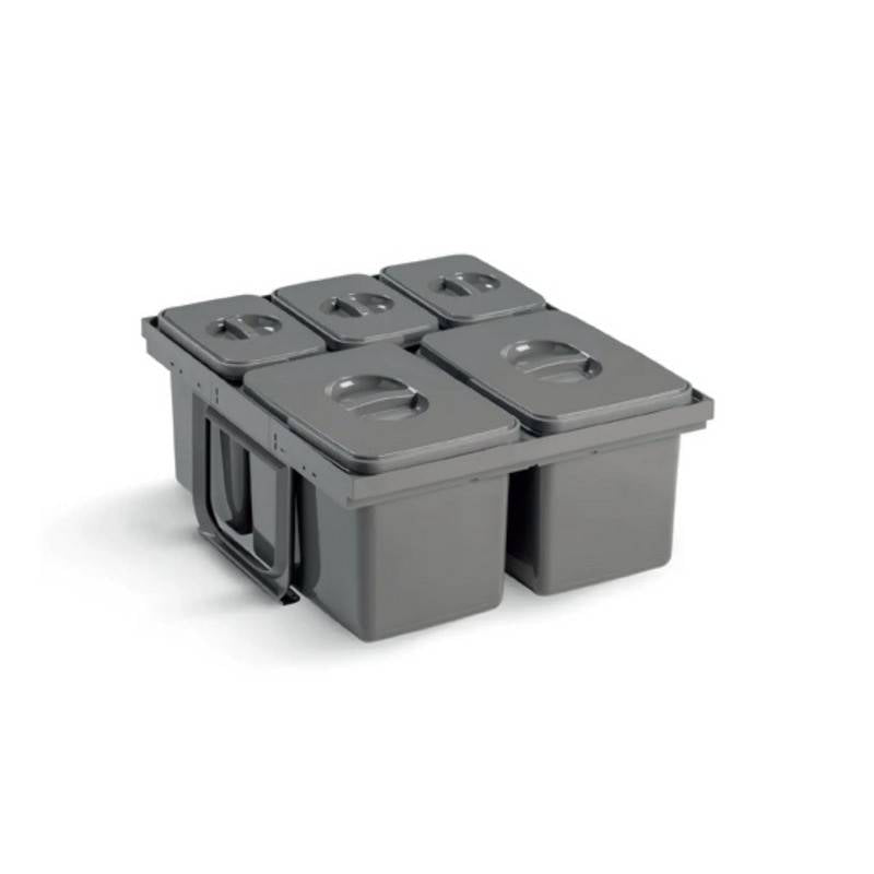 EKOTECH - Beépíthető hulladékgyűjtő JAZZ 45 - 1x12 liter+3x5 liter