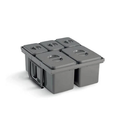 EKOTECH - Beépíthető hulladékgyűjtő JAZZ 45 - 1x12 liter+3x5 liter