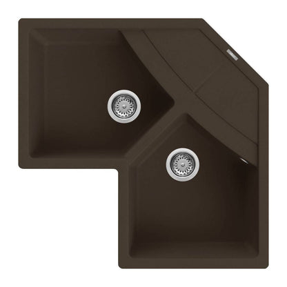 ELLECI - Mosogatótálca Unico CORNER sarok G78 Espresso
