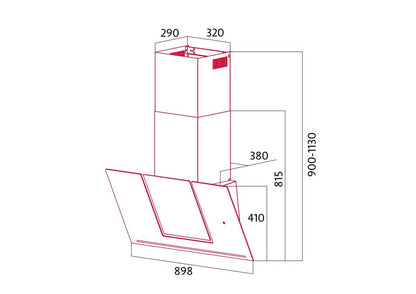 Nodor - Páraelszívó NorBreeze UNUM 90 DB NMOTION Hob to Hood - A készlet erejéig rendelhető!