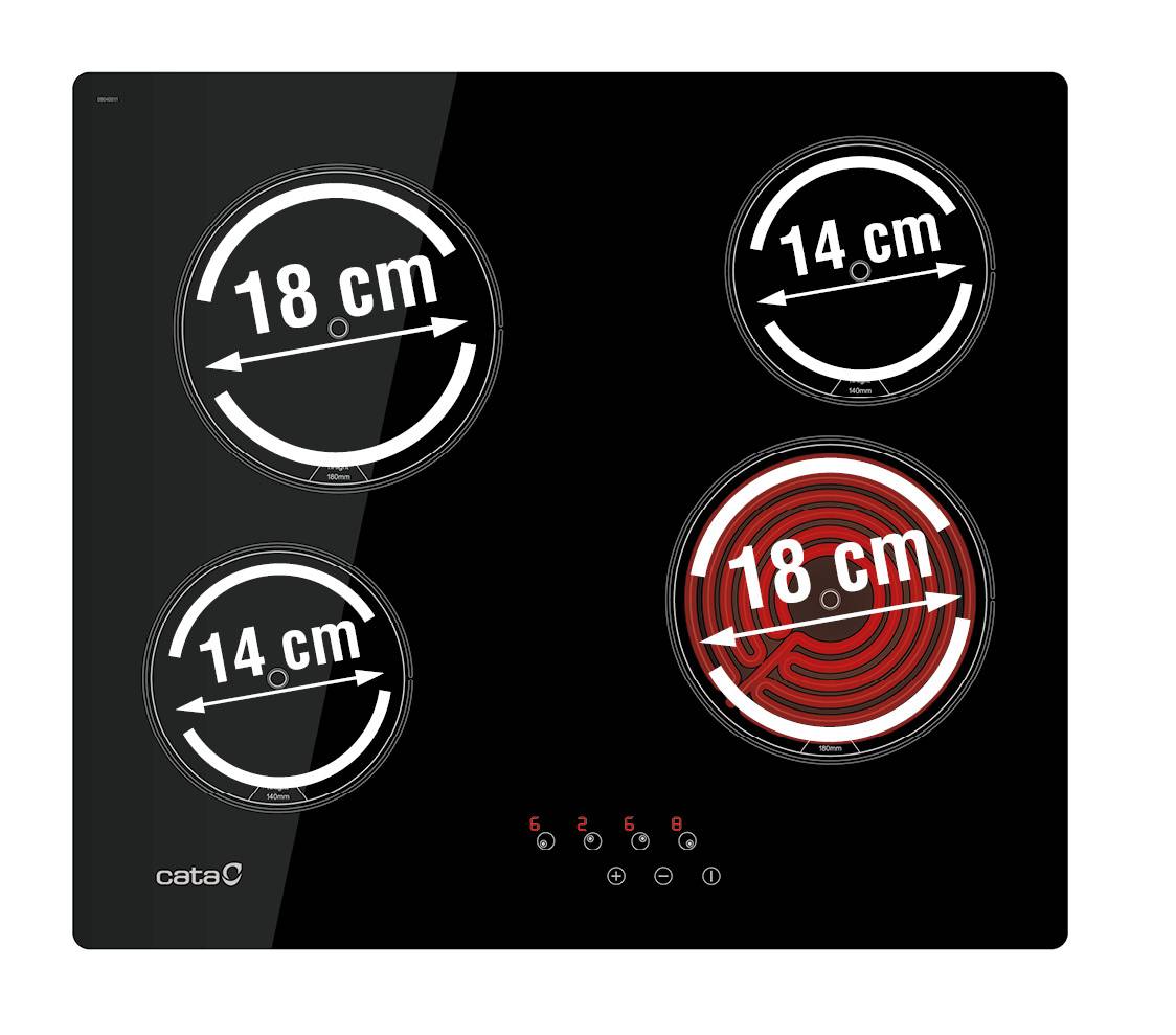 CATA - Beépíthető kerámia főzőlap TN-604/C