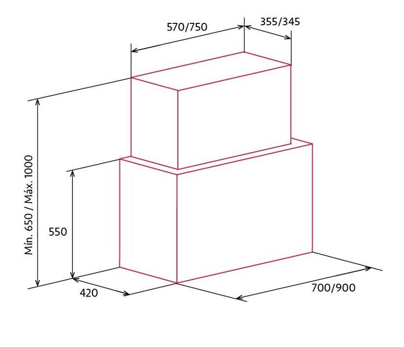 NODOR OUTLET - Páraelszívó NorBreeze CUBE GLASS ECO 70 WH - Kiállított bemutató termék!