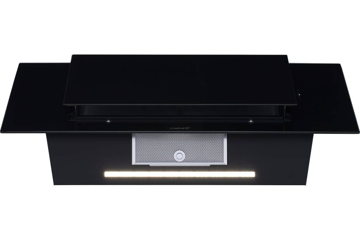 CATA OUTLET - Páraelszívó THALASSA 900 XGBK/F fekete Hob to Hood - Kiállított bemutató termék!