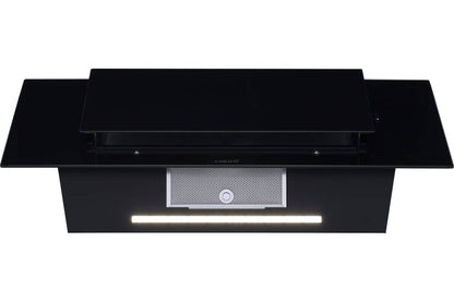 CATA OUTLET - Páraelszívó THALASSA 900 XGBK/F fekete Hob to Hood - Kiállított bemutató termék!