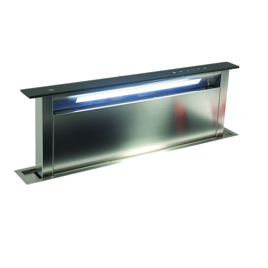 Sirius - Páraelszívó S-DD2 TC/L EM 86 fekete üveg/inox motor nélkül