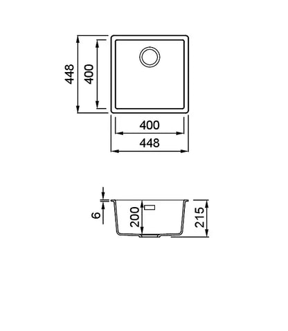 ELLECI - Mosogatótálca Zen-F 102 K87 Cocoa arany tartozékokkal