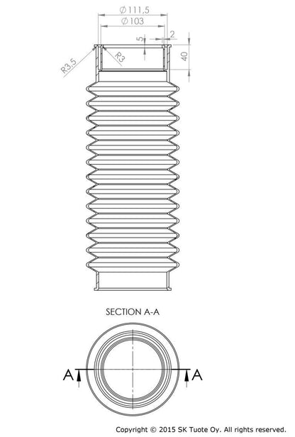 VILPE® 110-es Flex flexibilis cső