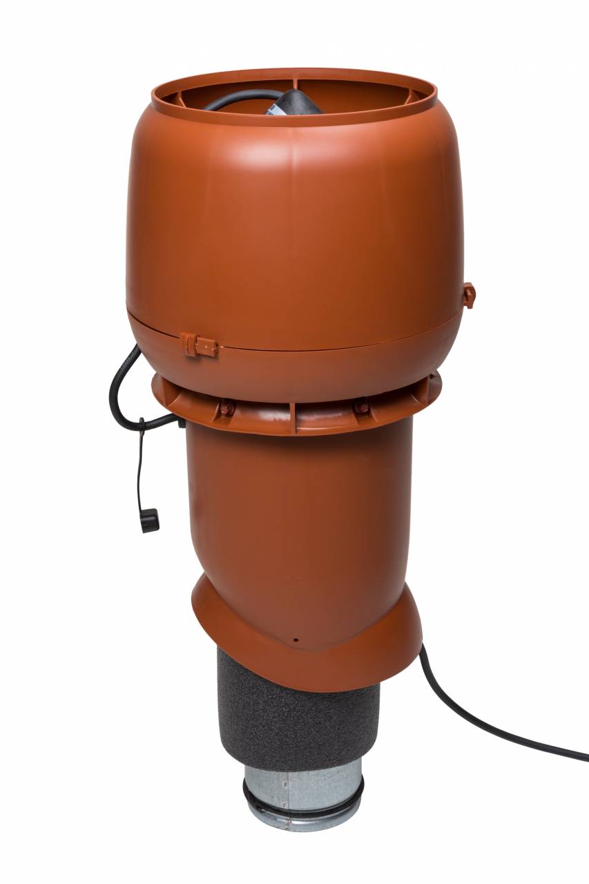 VILPE® E190P/125/IS/500 tetőventilátor, téglavörös