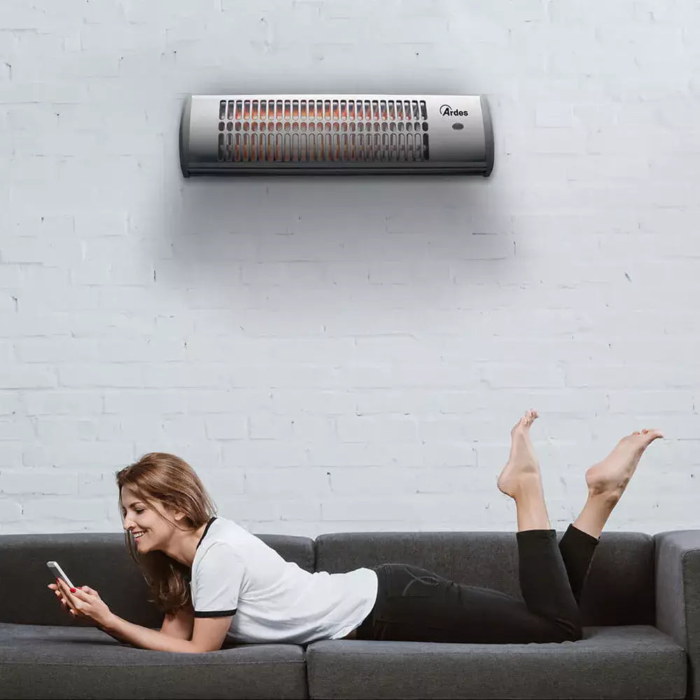 ARDES 437B Fali kvarc hősugárzó 1200 W IP24 védelem
