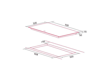 NODOR - Beépíthető indukciós főzőlap NorCook IH-N9205 BK fekete