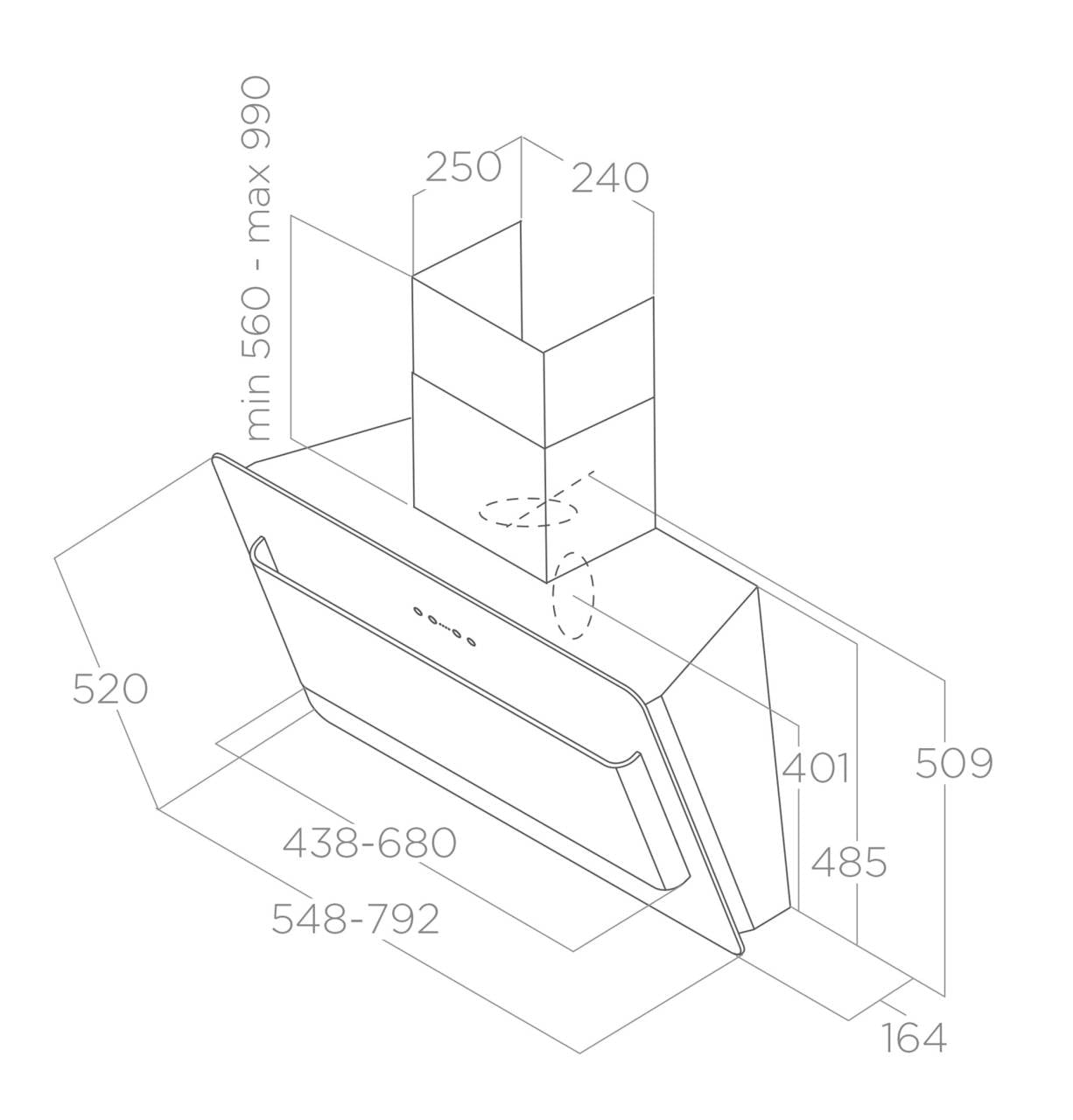 Elica - Páraelszívó BELT WH/F/80