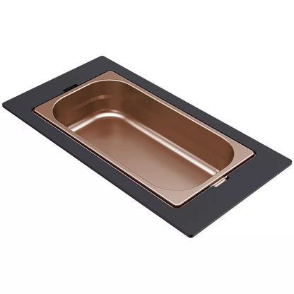 ELLECI - Tároló edény egyrészes gourmet 418 HPL kerettel - Bronz