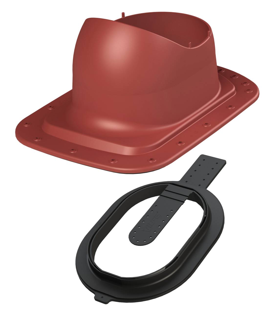 VILPE® CLASSIC LOIVA CLICK lemeztető átvezető elem, vörös