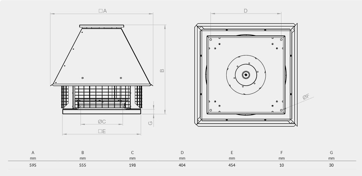 BVN - Ventilátor BRCF-T 315F
