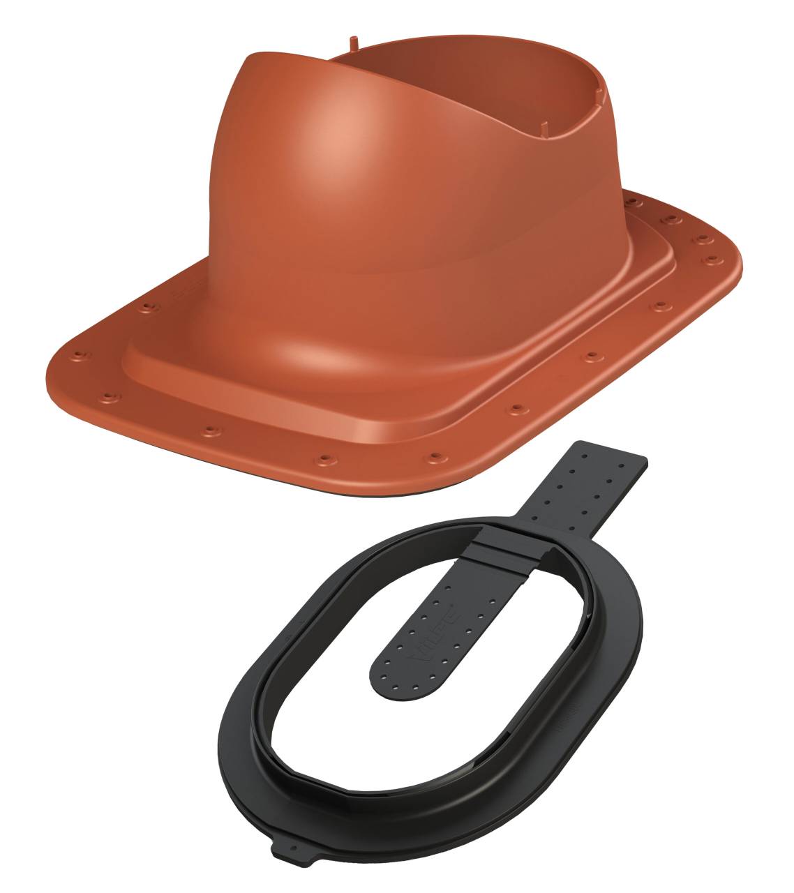 VILPE® CLASSIC LOIVA CLICK lemeztető átvezető elem, téglavörös