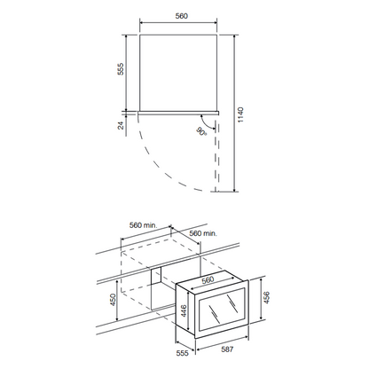 ELICA - Beépíthető borhűtő VERITAS BI24 BL