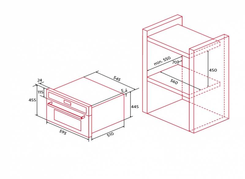 NODOR - Beépíthető gőzsütő NorChef SO-4800 CU