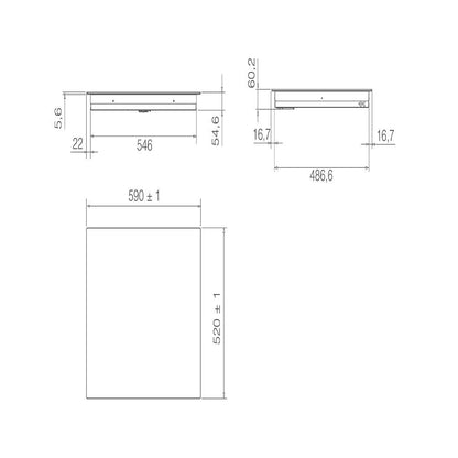ELICA - Beépíthető indukciós főzőlap RATIO 604 PLUS BL PRF0183903