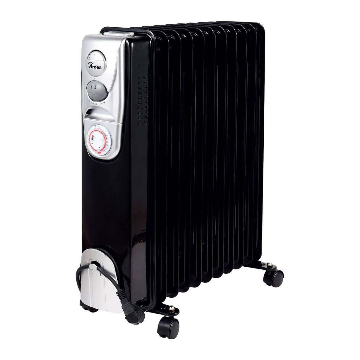 ARDES 4R11BTE Elektromos olajradiátor 11 tagos 2500W fekete