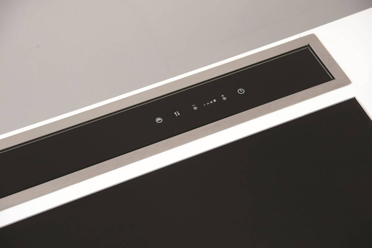 Sirius - Páraelszívó S-DD2 TC/L EM 118 Fekete üveg/inox motor nélkül
