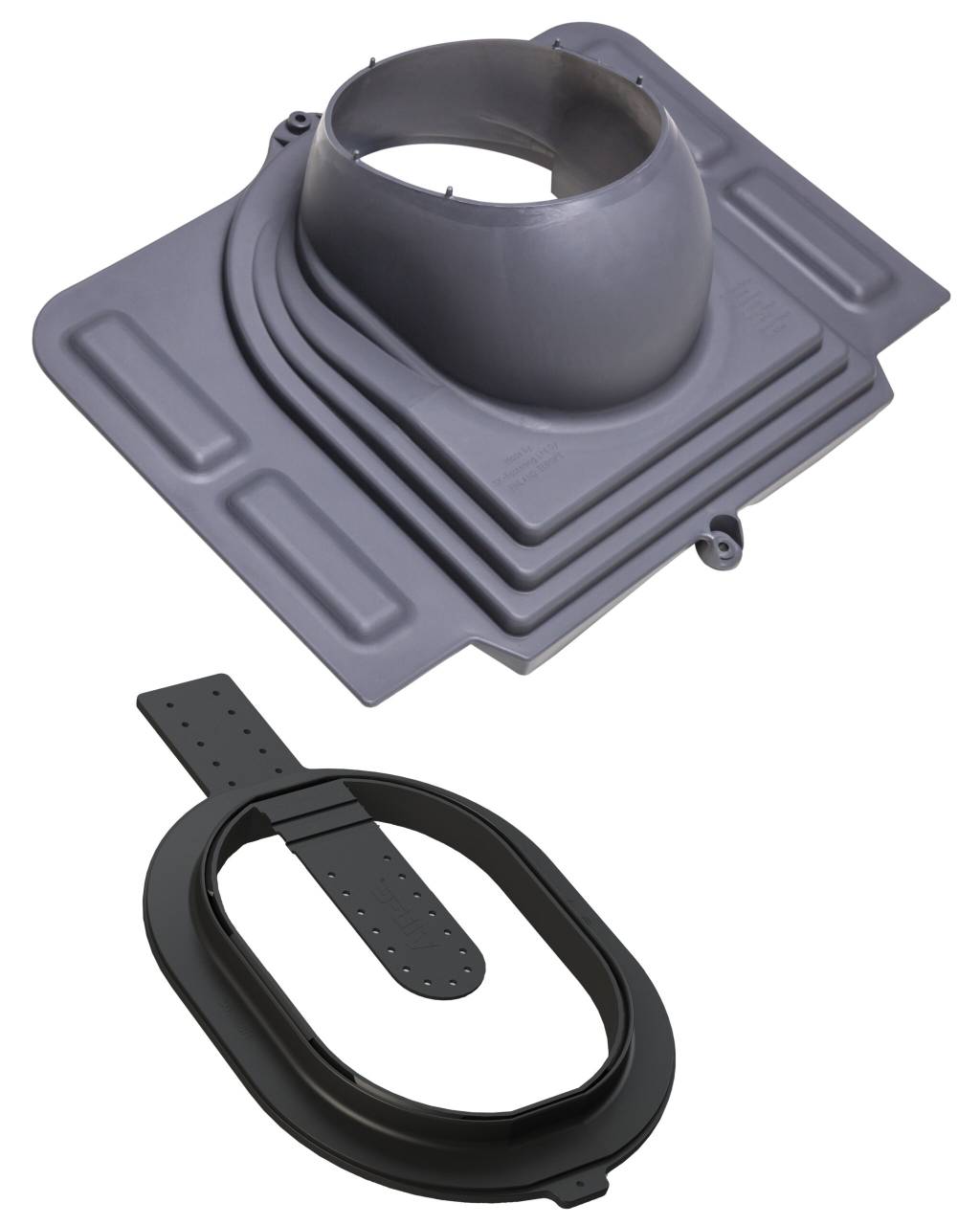 VILPE STEEL CLICK átvezető elem, szürke