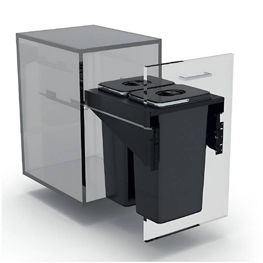 EKOTECH - Beépíthető hulladékgyűjtő FRONT 45 - 2x26 liter