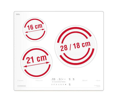 NODOR - Beépíthető indukciós főzőlap NorCoock IH-N6286 SW fehér Hob to Hood