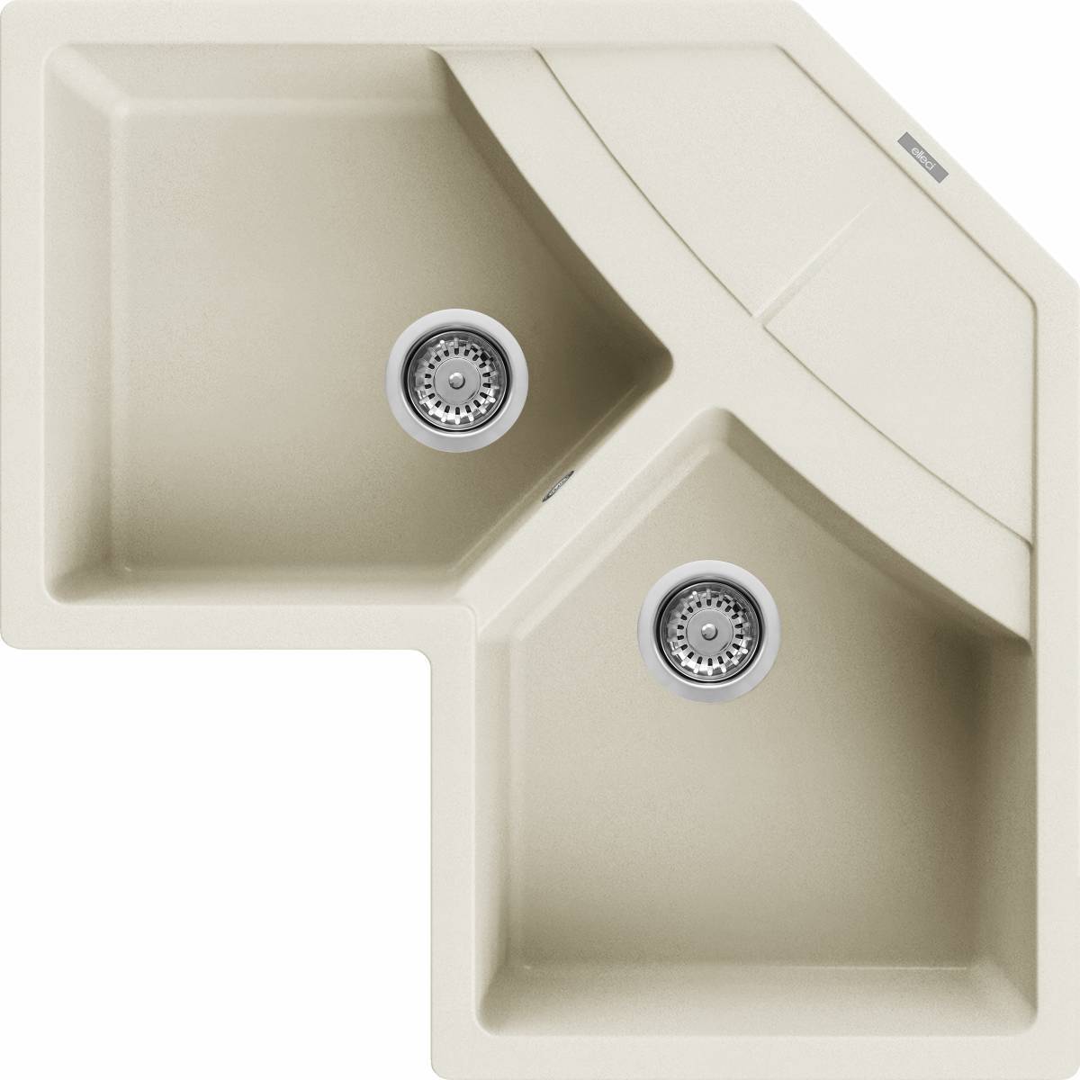 ELLECI - Mosogatótálca Unico CORNER sarok G62 Bianco Antico