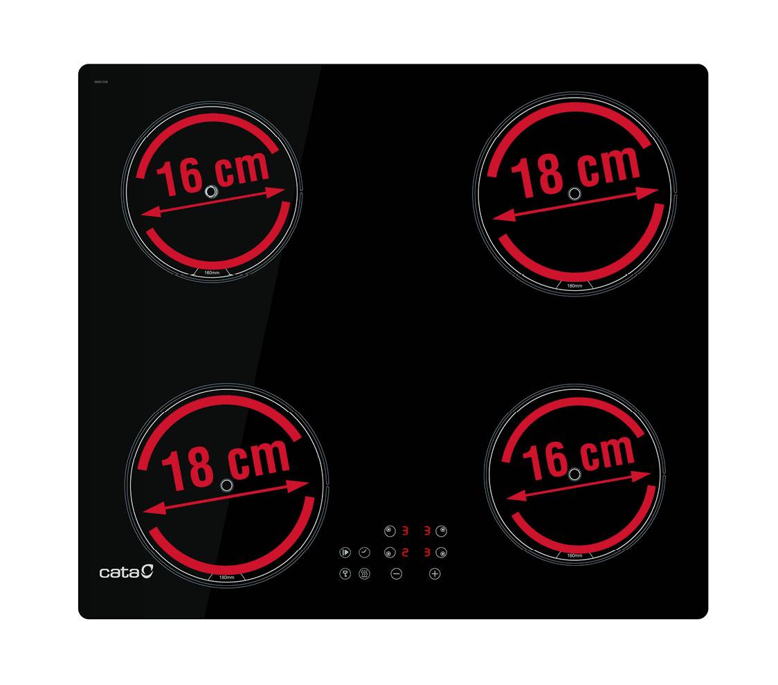 CATA - Beépíthető indukciós főzőlap IB-6304E2 BK