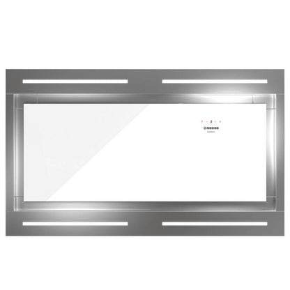 Nodor - Páraelszívó NorBreeze ISLA DEIMOS 1000 RF Inox/Fehér hob to hood + plazma filter QUADRO 800 R
