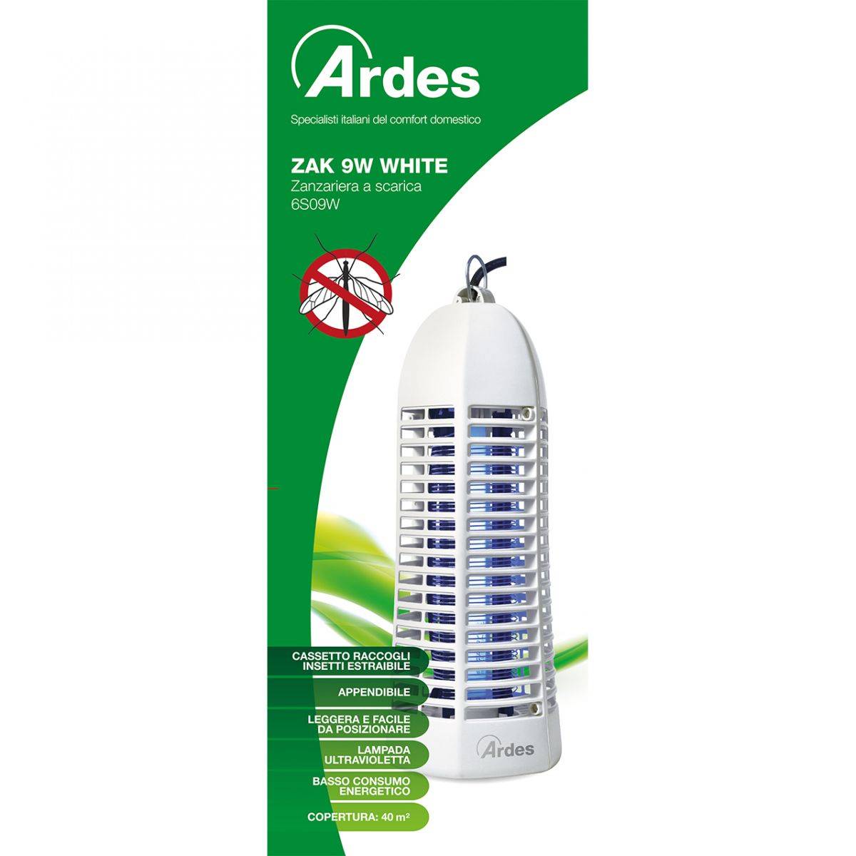 ARDES 6S09W Elektromos rovarcsapda - fehér