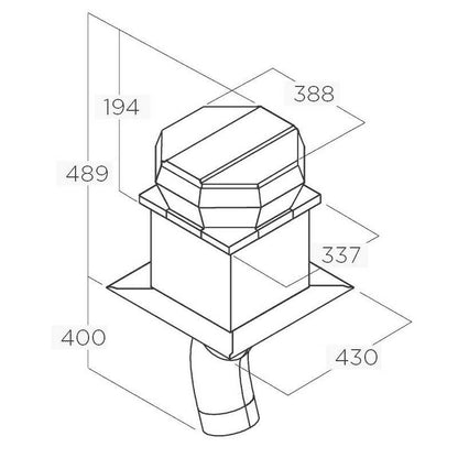 ELICA - Páraelszívó külső motor GME KIT0147881 (tetőre)