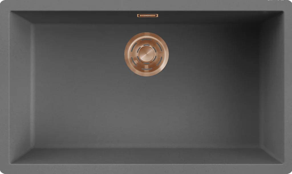 ELLECI - Mosogatótálca Zen-F 130 K99 Concrete bronz tartozékokkal