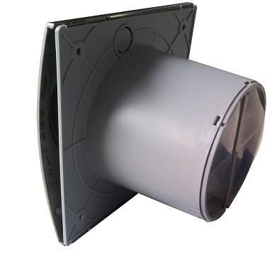 Cata Silentis 10 Timer Inox (Low Noise) ventilátor utószellőztető funkcióval, pillangószeleppel