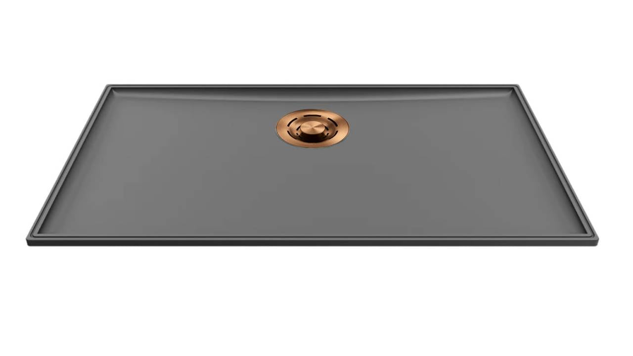 ELLECI - Mosogatótálca medencefenék Essenza 70 K99 Concrete bronz tartozékokkal
