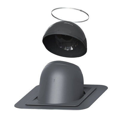 VILPE® 2. számú kör keresztmetszetű kéményátvezető elem (270 - 385), szürke