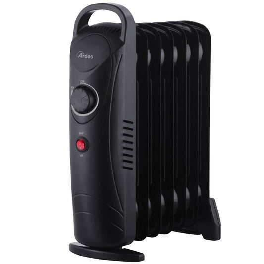 ARDES 4R07M2 Mini elektromos olajradiátor 7 tagos 800W Fekete