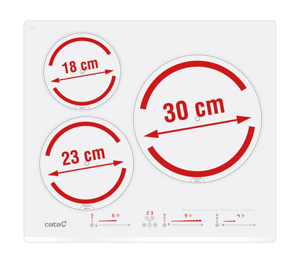 CATA - Beépíthető indukciós főzőlap INSB-6003 E2 WH fehér