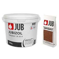 Jub JUBIZOL Kulirplast 1.8 2K - Kétkomponensű dekorációs simított vakolat színezett kvarcgranulátummal