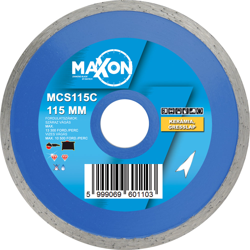 Maxon csempe CLASSIC 115x22,2x5 mm gyémánt vágótárcsa