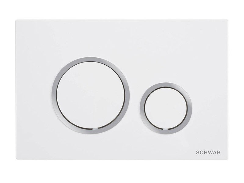 SCHWAB WC-NYOMÓLAP VELA, FEHÉR/KRÓM