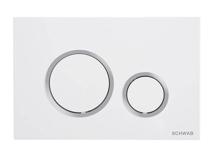 SCHWAB WC-NYOMÓLAP VELA, FEHÉR/KRÓM