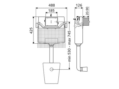 SCHELL MONTUS VAKOLAT ALATTI WC-TARTÁLY KERET NÉLKÜL