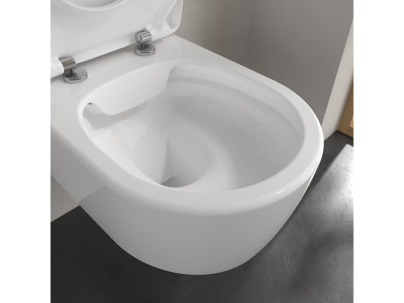 VILLEROY & BOCH AVENTO FALI WC, PEREM NÉLKÜLI, KOMBIPACK, 9M87S101 SLIMSEAT WC-ÜLŐKÉVEL