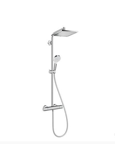 HANSGROHE CROMETTA E 240 1JET SHOWERPIPE ECOSMART ZUHANYRENDSZER TERMOSZTÁTOS CSAPTELEPPEL