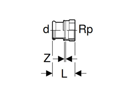GEBERIT MAPRESS 18X3/4" BM ÁTMENETI IDOM