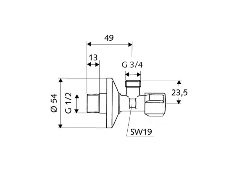 SCHELL 1/2"-3/4" MOSÓGÉPCSAP COMFORT