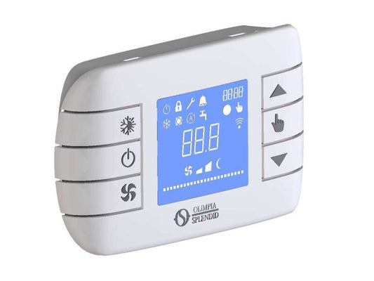 FAN-COIL SUPERNOVA LCD FALI TERMOSZTÁT/VEZETÉKES SZABÁLYOZÓ KLT