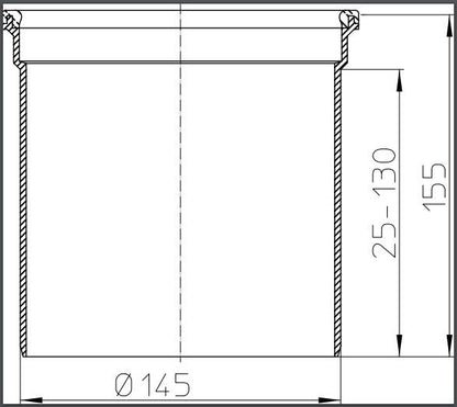 HL 350 MAGASÍTÓ ELEM 130MM D145