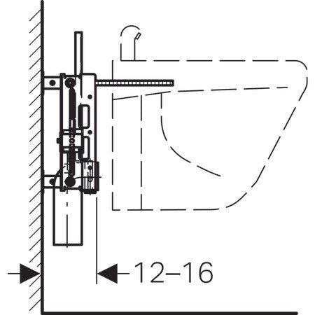 GEBERIT KOMBIFIX BIDET SZERELŐELEM FALI BIDET RÉSZÉRE